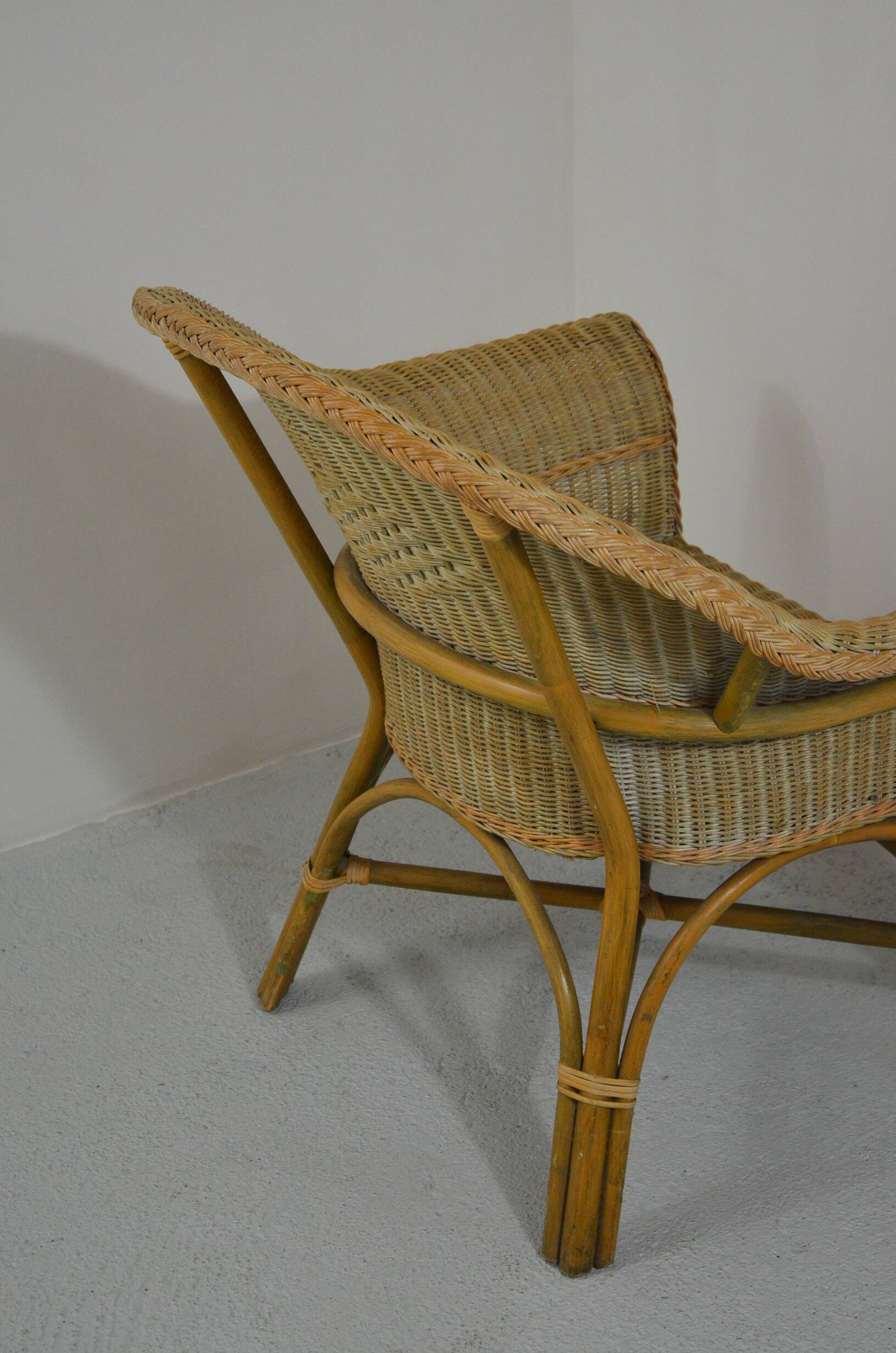 Rattan armchair