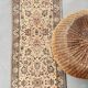Vintage Beige Grey-Blue Runner Rug