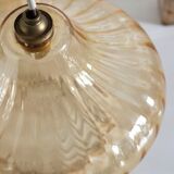 Vintage suspension in smoked glass
