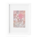 Art print, Flight and pink sun.