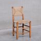 Charlotte Perriand 'Bauche' Model 19 Mid-Century French Rush Dining Chairs