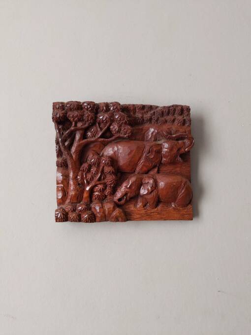 Wooden wall sculpture African art handcrafted ethnic tribal decoration