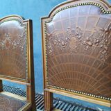 Set de 4 chaises style Louis XVI cuir