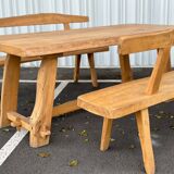 Aranjou rustic table and bench