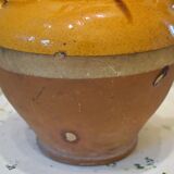 Old glazed ceramic jug