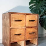 Wooden trade furniture with 4 drawers, 1960s