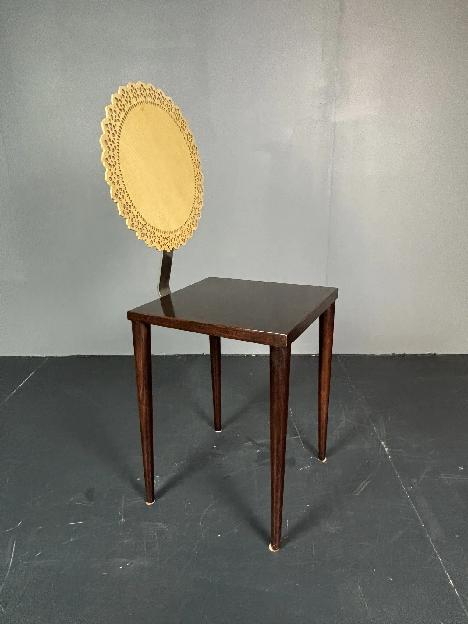 Sculptural Italian Tatlim side chair dining chair by Marco Mencacci 1990s