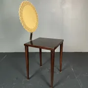 Sculptural Italian Tatlim side chair dining chair by Marco Mencacci 1990s