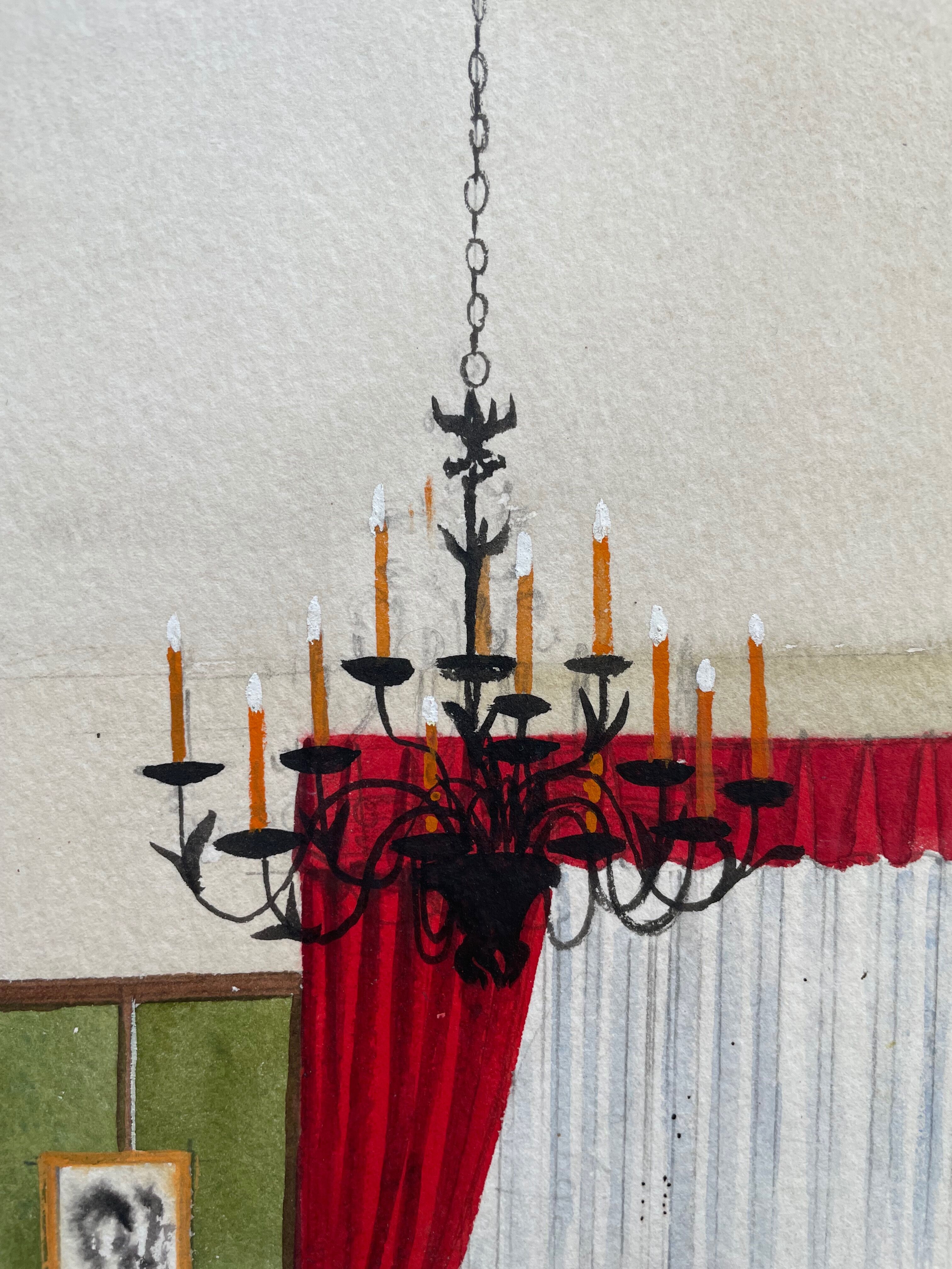 Painting decorative art interior architecture 30-50s