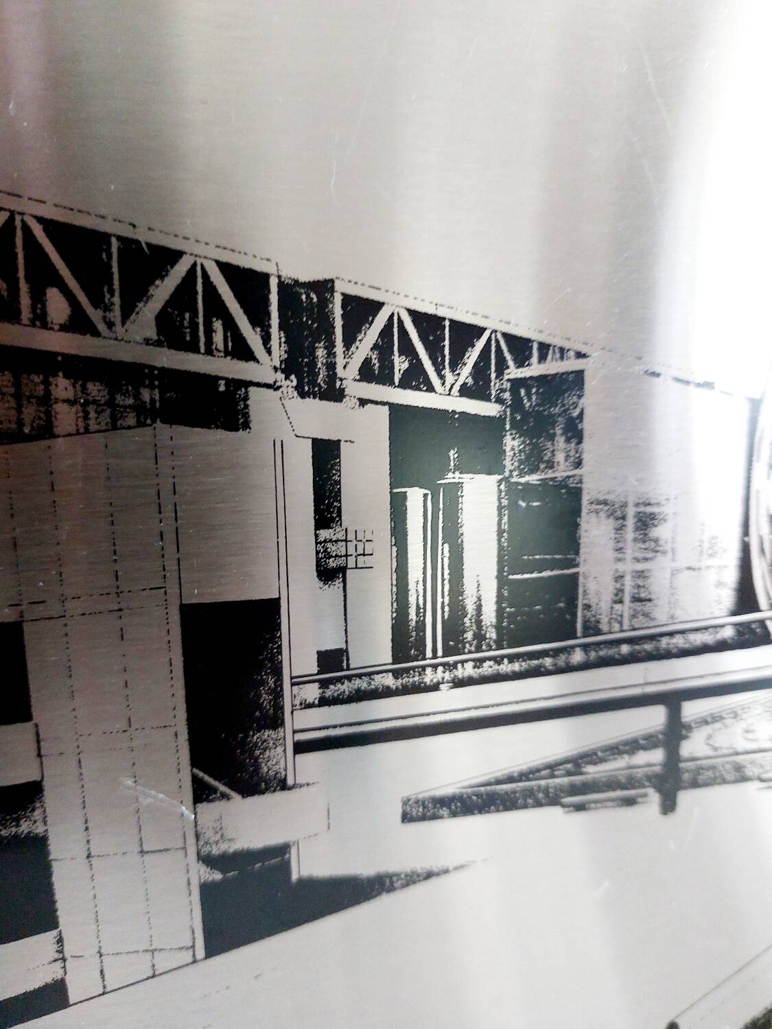 Photo on stainless steel La Vilette
