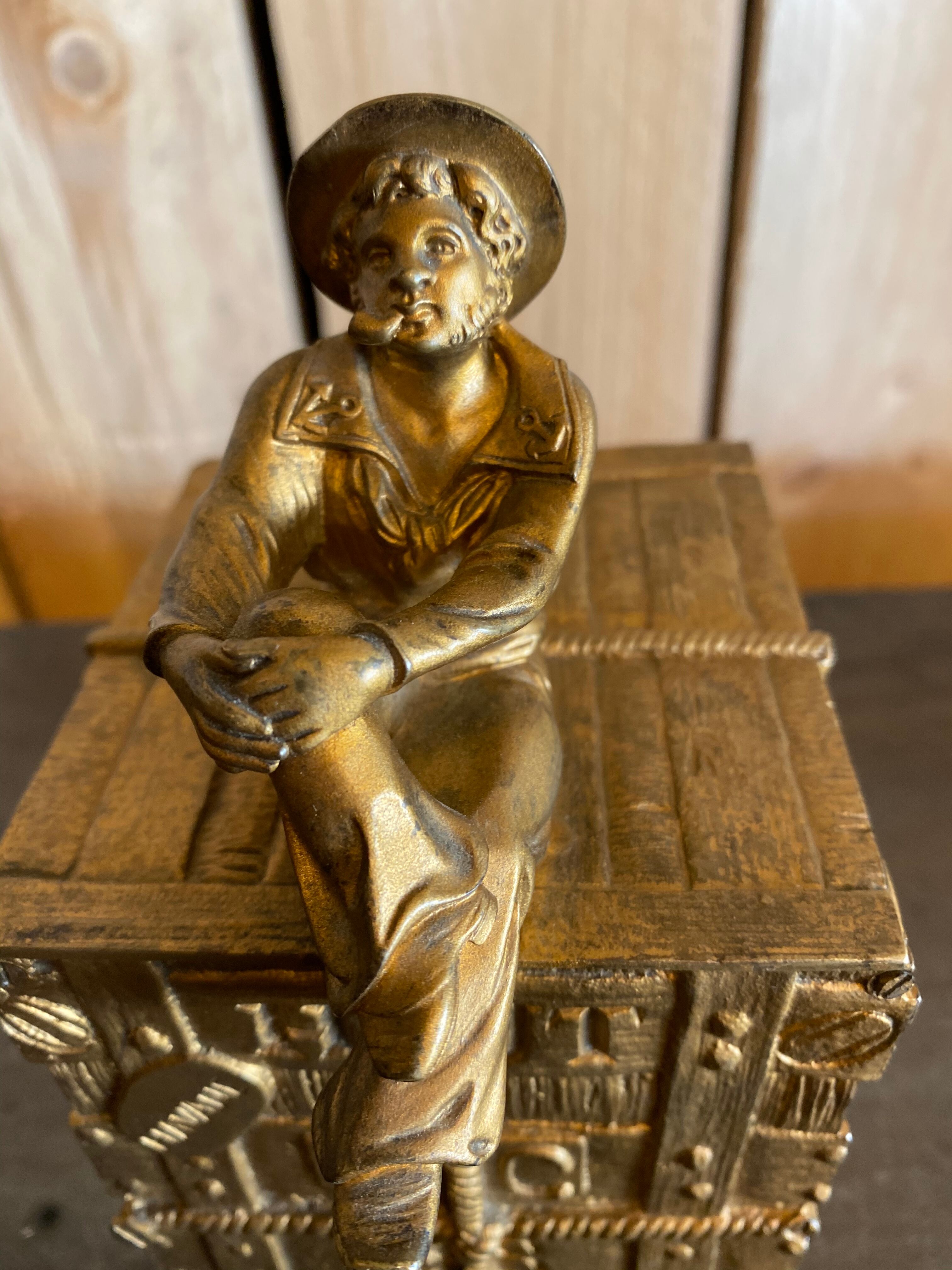 Bronze cigar cellar 1920