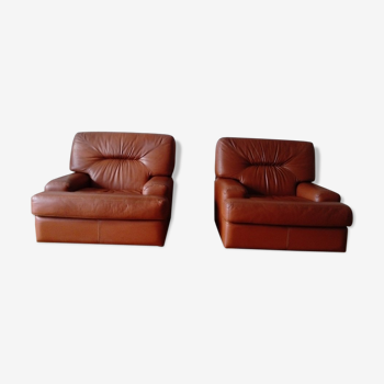 Armchairs leather 60