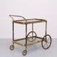 Stunning Brass Bar Trolley 1950s France