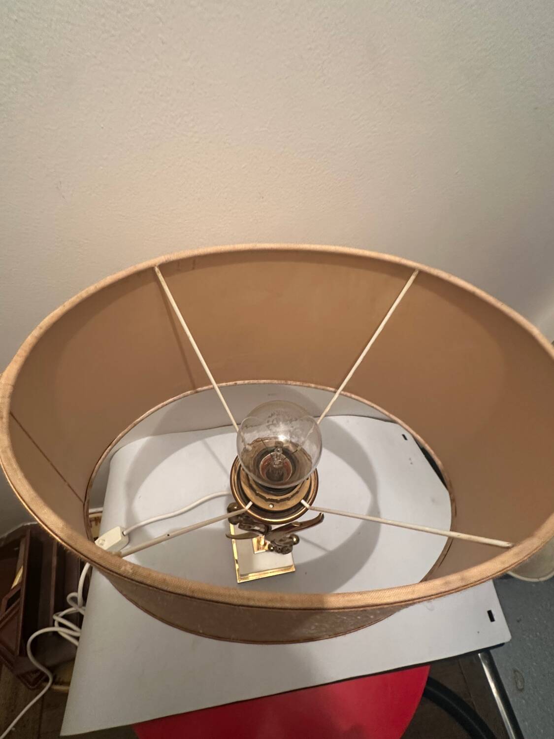 Naturalistic decorative lamp attributed to Maison Charles/Jansen.