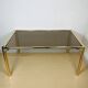 French vintage dining set in imitation bamboo brass with 4 chairs and table, 1970s, set of 5.