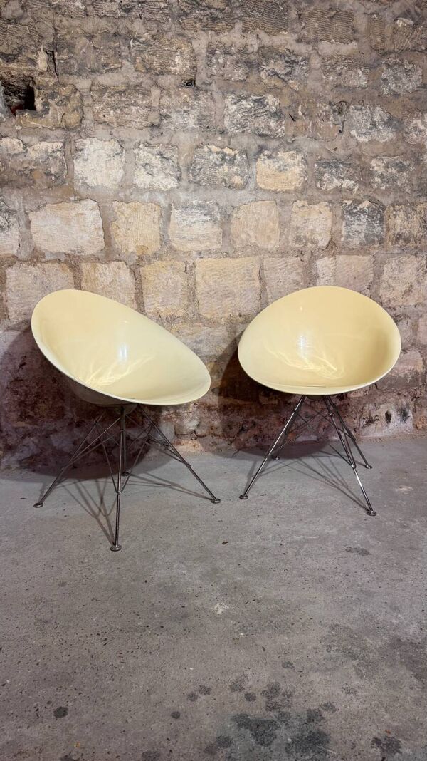 Paire de Chaise Éros par Philippe Starck