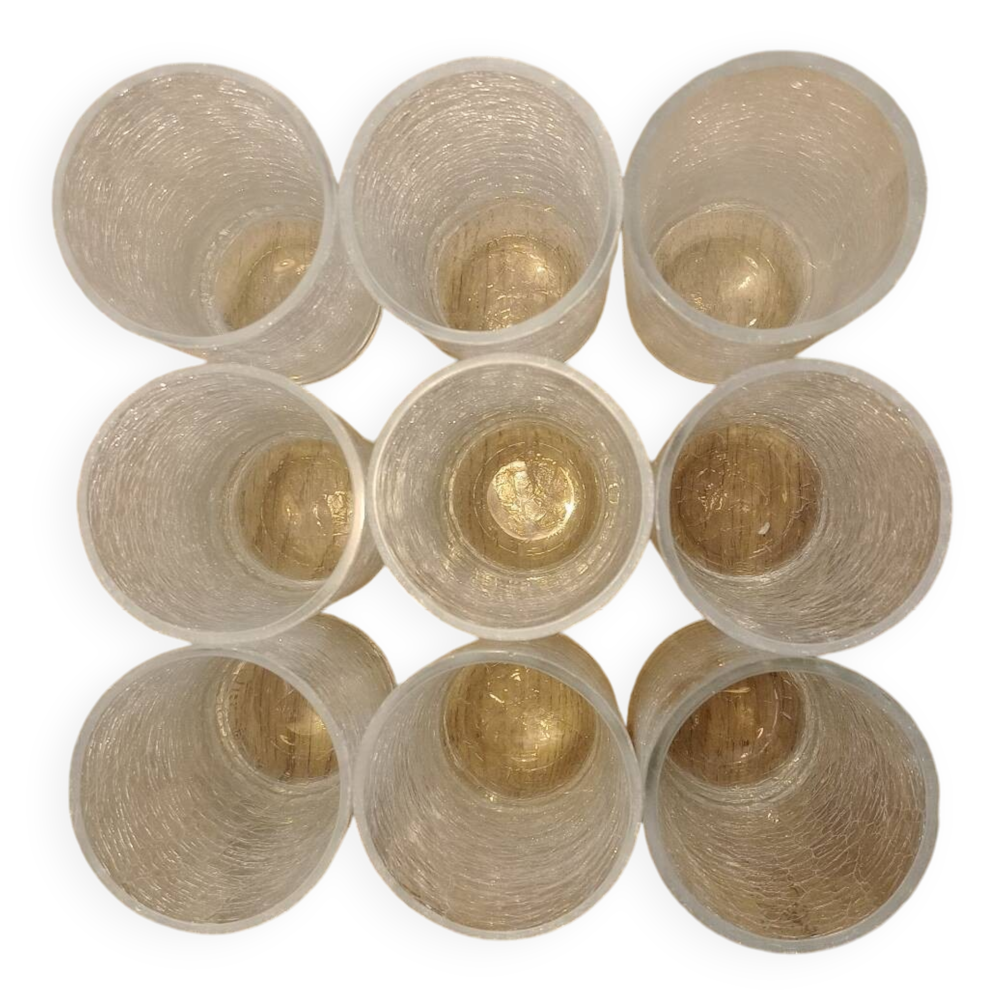 9 frosted effect 60s glasses