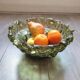 Coupe à fruit en verre vintage