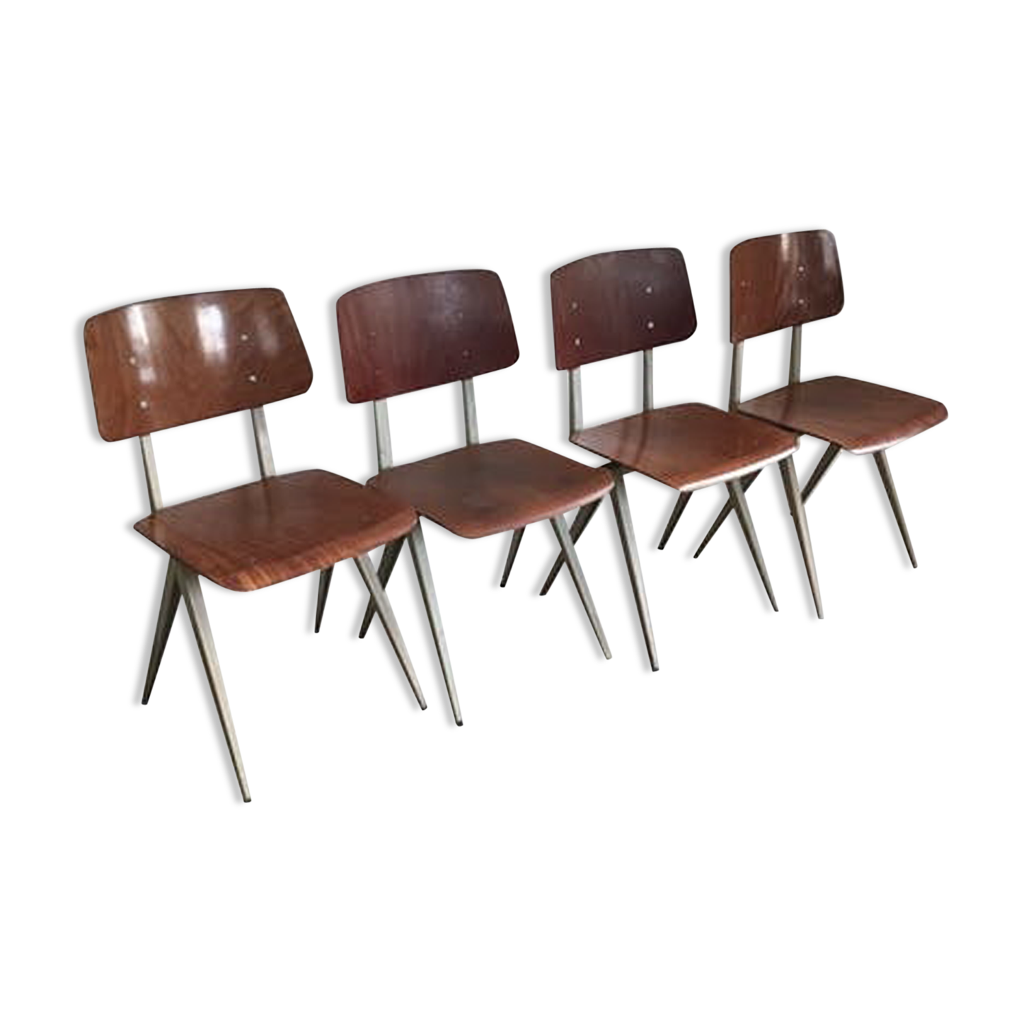 Set de 4 chaises S16 Galvanitas