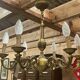 6-light bronze chandelier