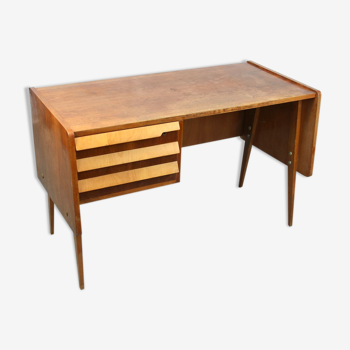 Bureau en bois du milieu du siècle