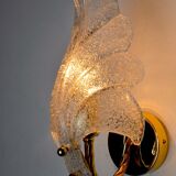 Wall lamp "leaf" by Carl Fagerlund, Murano glass, Germany, 1970