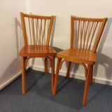 Pair of Baumann bistro chairs