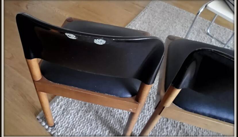 Pair of Piarotto chairs Italy vintage 1980 design vintage chairs furniture