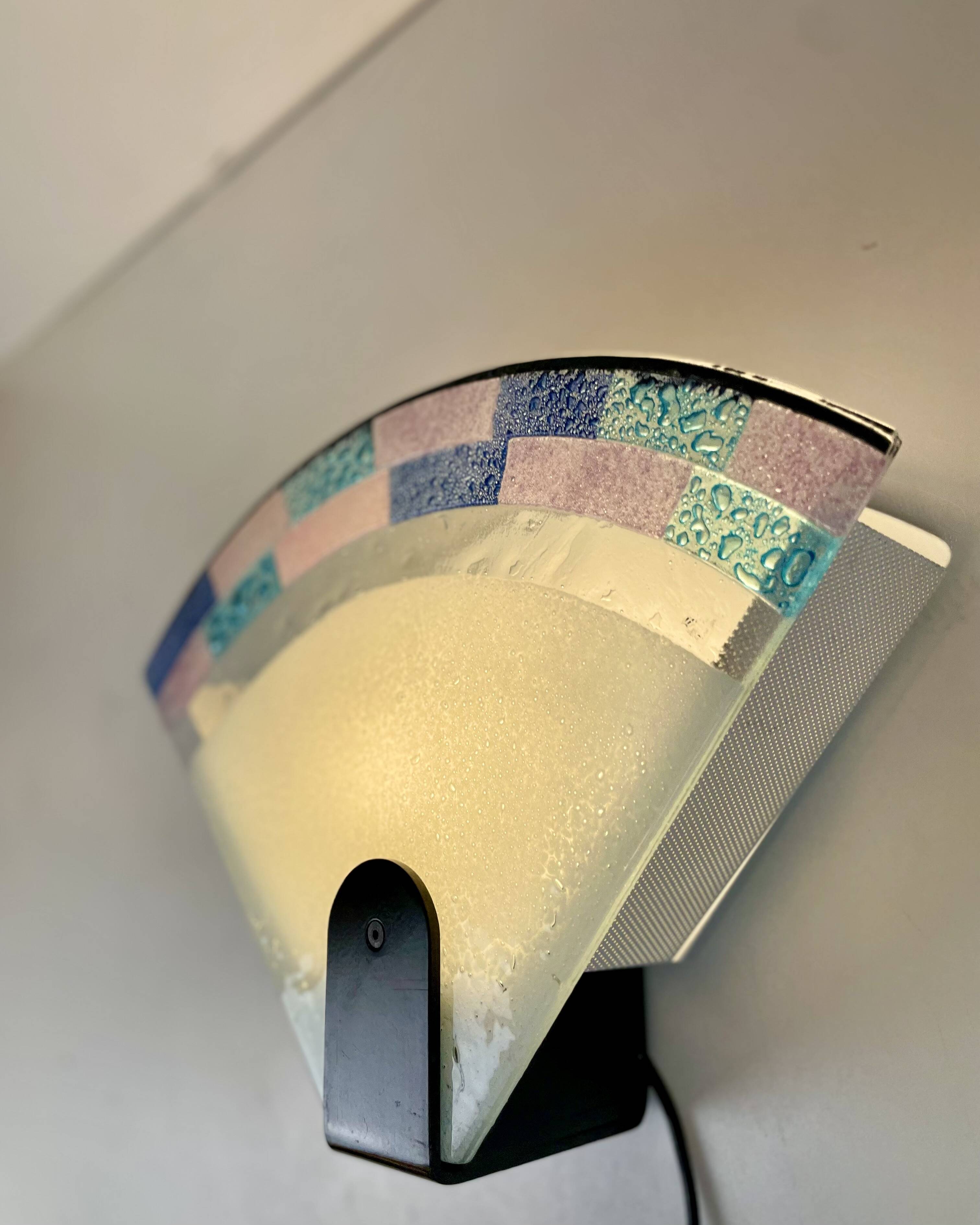 Post-Modern Murano Wall Sconce By Zonca, 1980s
