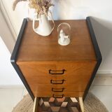 Vintage chiffonier chest of drawers 1950/1960 5 drawers