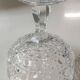 Large lead crystal candy dish/Drageoir. Tritschler Winterhalder. Dome shape, faceted patterns. Dim 30 x 15 cm