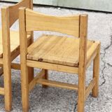 Hongisto pine dining table & chairs by Ilmari Tapiovaara for Laukaan Puu