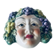 Ceramic wall face signed Il Falco