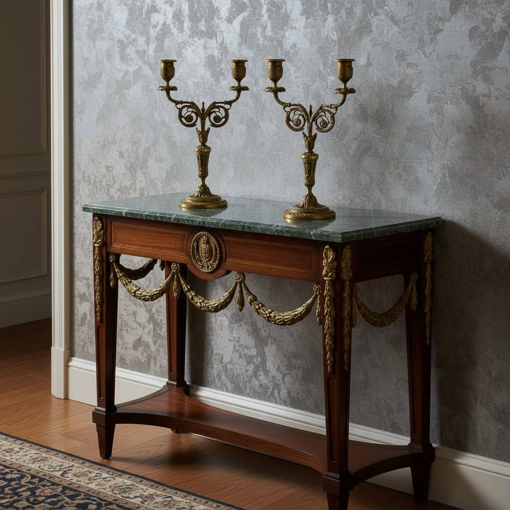 Pair of two-light candelabra in bronze, Napoleon III, late 19th century.