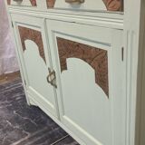 Wooden buffet in a revamped Art Deco style