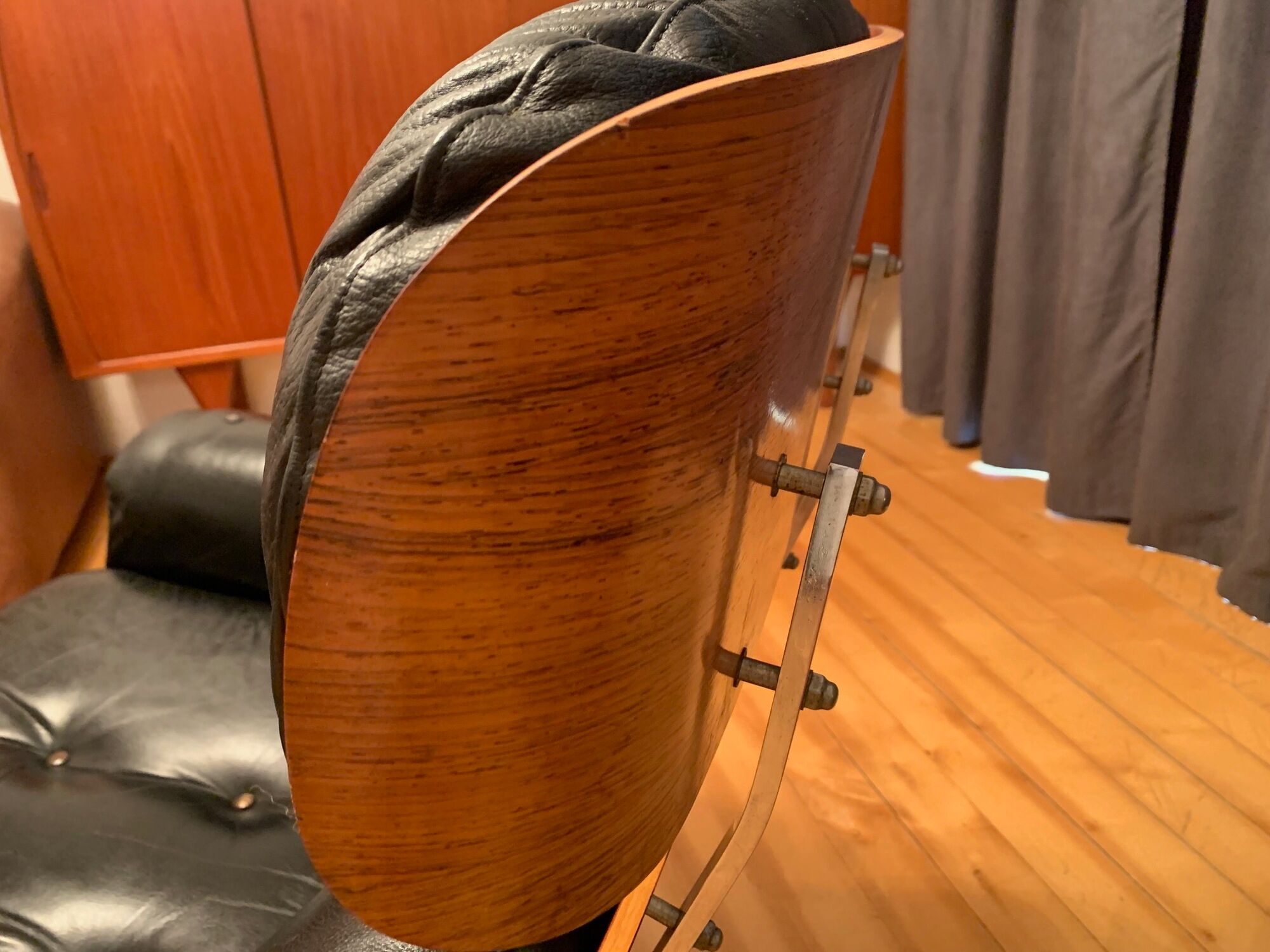 Armchair with footstool by Martin Stoll, Stoll Giroflex, Switzerland, 1960s.