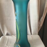 Vase made of glass paste with iris decoration