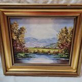 Mountain landscape painting by Isabelle Del Moral