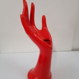 Hand baguier in red faience