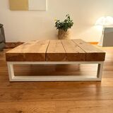 Solid oak coffee table