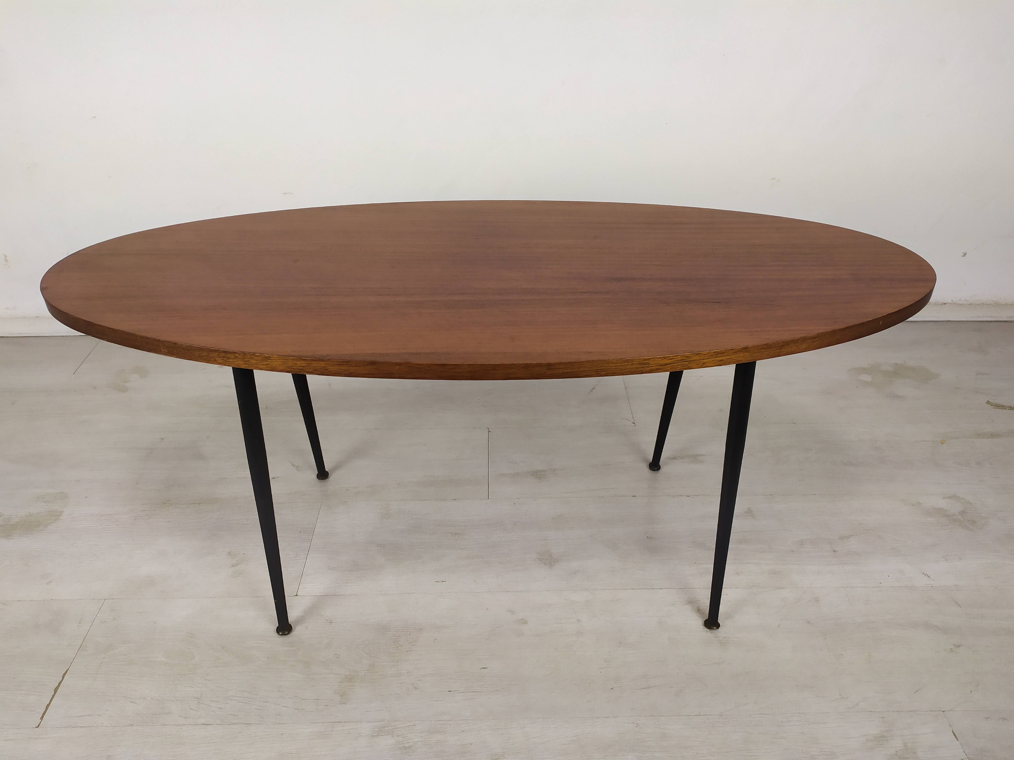 Vintage oval coffee table