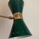 Applique murale diabolo vert canard