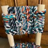 Moroccan boucherouite chair