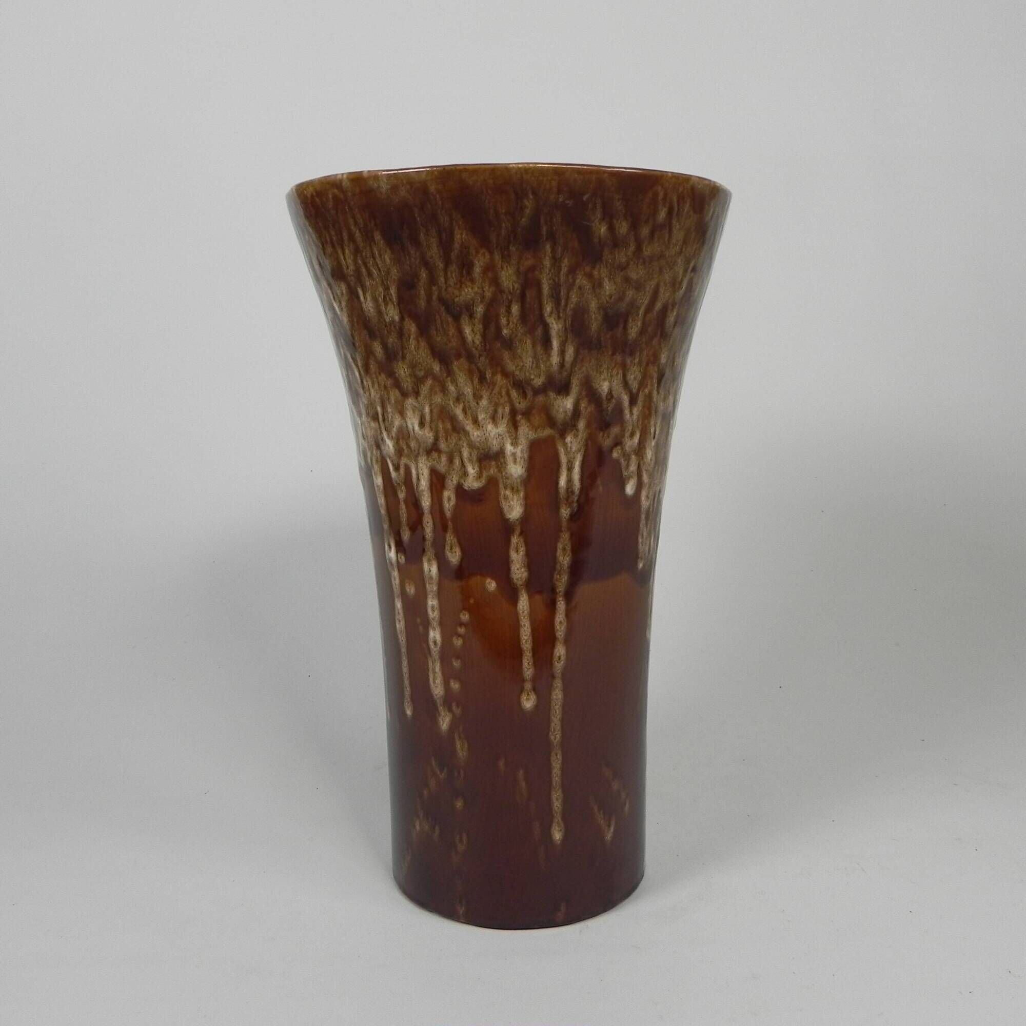 Vintage German vase with lava effect, 37 cm high, 1960s.