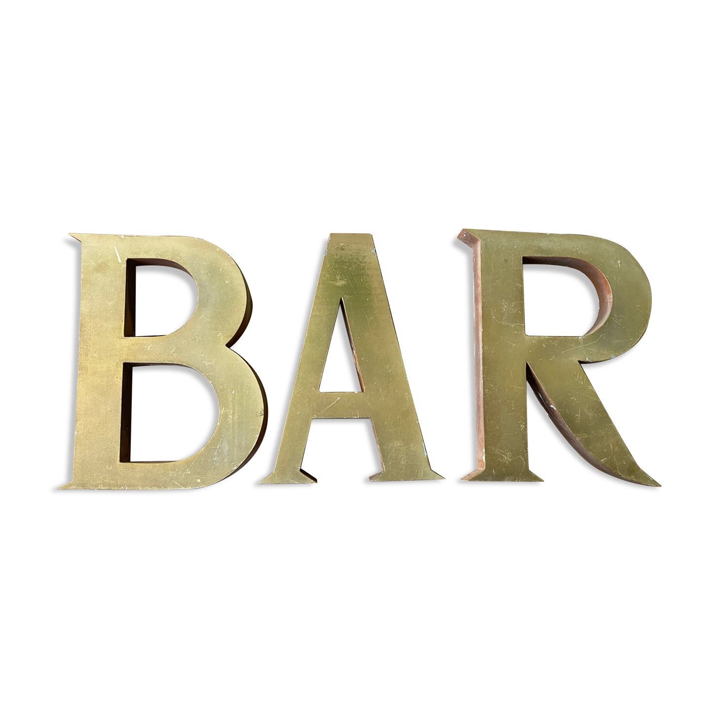 Bar sign letters