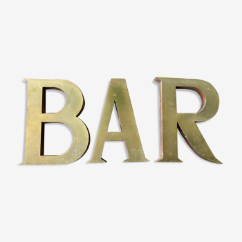 Lettres d'enseigne bar