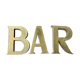 Bar sign letters