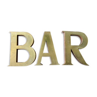 Bar sign letters