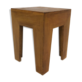 Vintage 1970s side table in minimalist wood