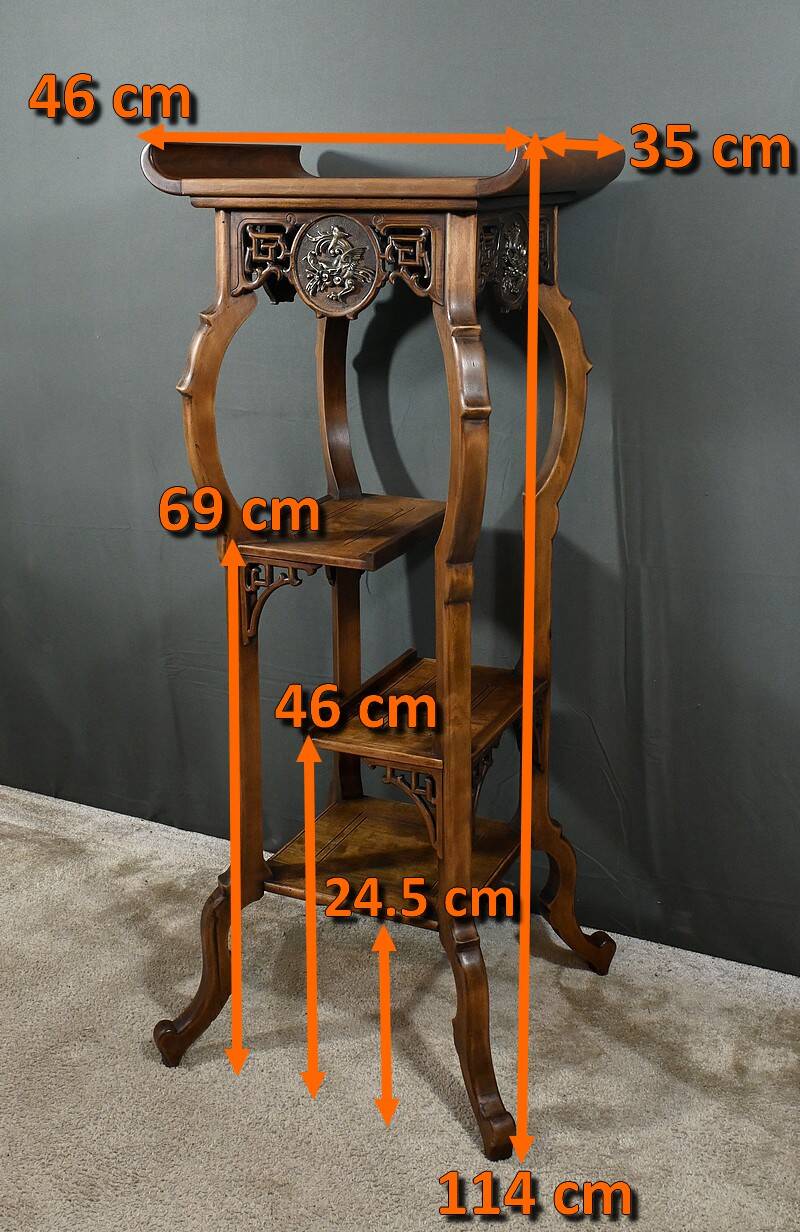 Large Asian Stool in the Viardot style – Late 19th century